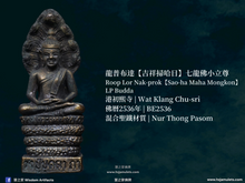 Load image into Gallery viewer, 龍普布達【吉祥掃哈日】七龍佛小立尊 | Roop Lor Nak-prok【Sao-ha Maha Mongkon】LP Budda