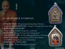Load image into Gallery viewer, 龍普薩農【金達瑪尼】坤平佛祖 | Phra Khun Paen【Jindamani】LP Sanom
