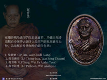 Load image into Gallery viewer, 龍普瑪哈通印【七十三歲大壽】自身牌 | Rian【Ayu Wattana Mongkon 73 Bpee】LP Maha Thong-inn