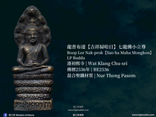 Load image into Gallery viewer, 龍普布達【吉祥掃哈日】七龍佛小立尊 | Roop Lor Nak-prok【Sao-ha Maha Mongkon】LP Budda
