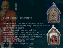 Load image into Gallery viewer, 龍普薩農【金達瑪尼】坤平佛祖 | Phra Khun Paen【Jindamani】LP Sanom
